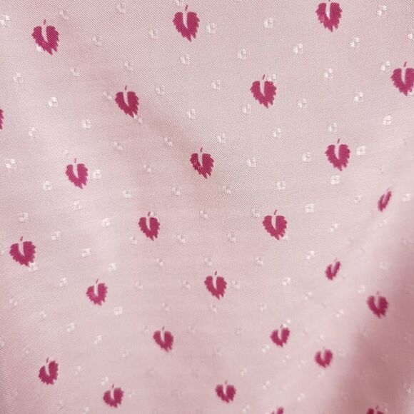 Vintage Koret USA Pink Frilly Ditsy Leaves Blouse - Picture 5 of 16